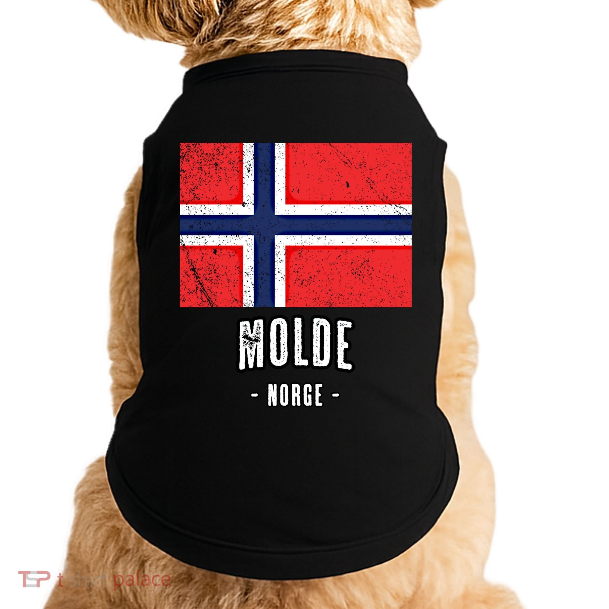 City Of Molde Gift Norway No Norwegian Flag Merch Gift Graphic Gift Doggie Tank
