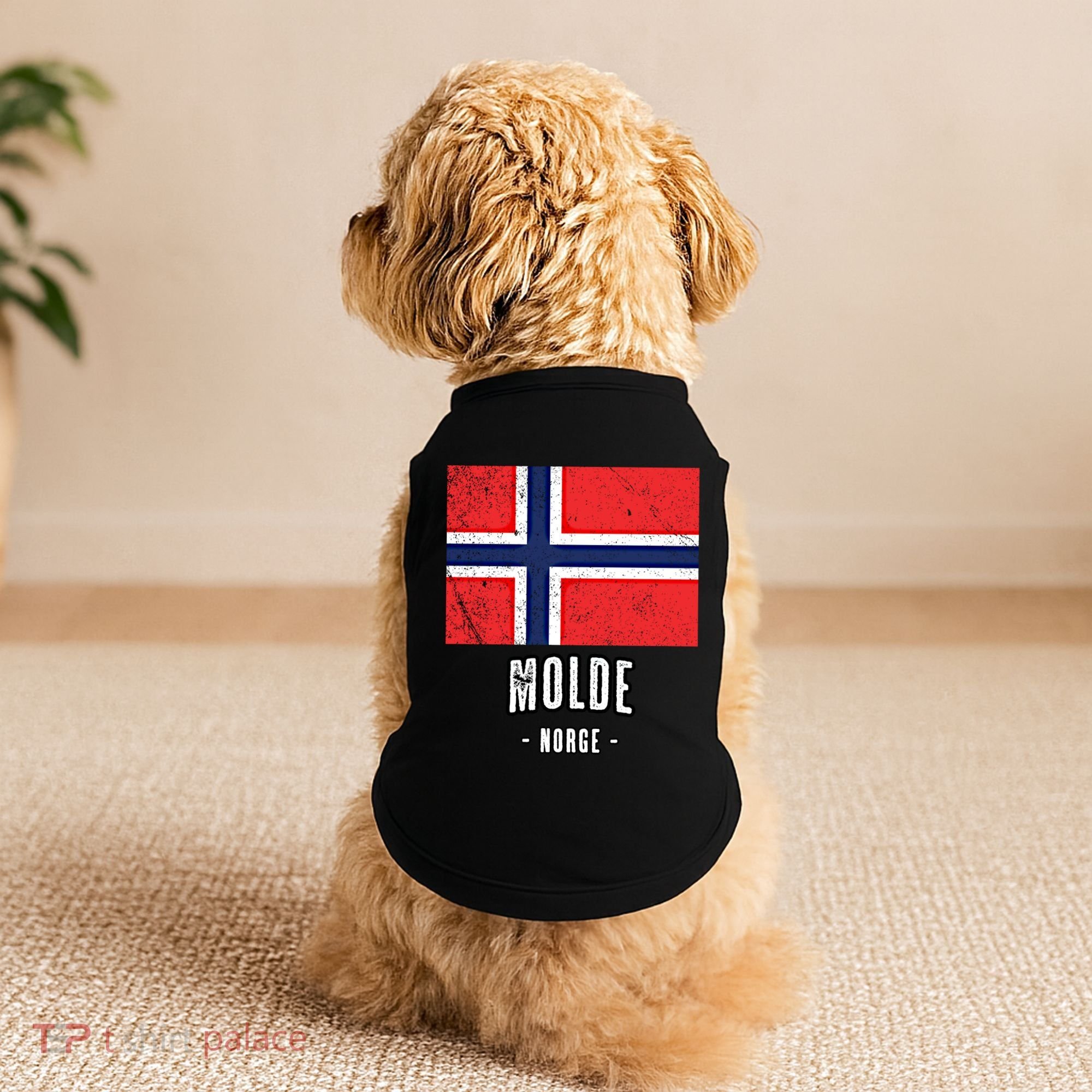 City Of Molde Gift Norway No Norwegian Flag Merch Gift Graphic Gift Doggie Tank