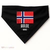 City Of Molde Gift Norway No Norwegian Flag Merch Gift Graphic Gift USA-Made Doggie Bandana thumb 0