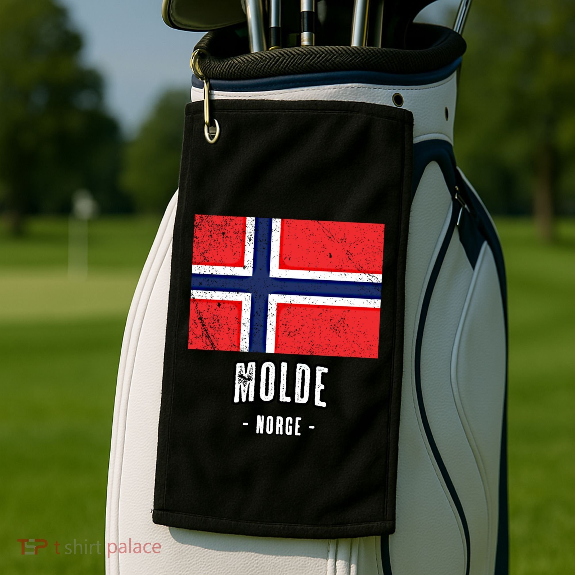 City Of Molde Gift Norway No Norwegian Flag Merch Gift Graphic Gift Golf Towel