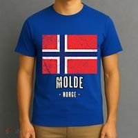 City Of Molde Gift Norway No Norwegian Flag Merch Gift Graphic Gift T-Shirt thumb 3