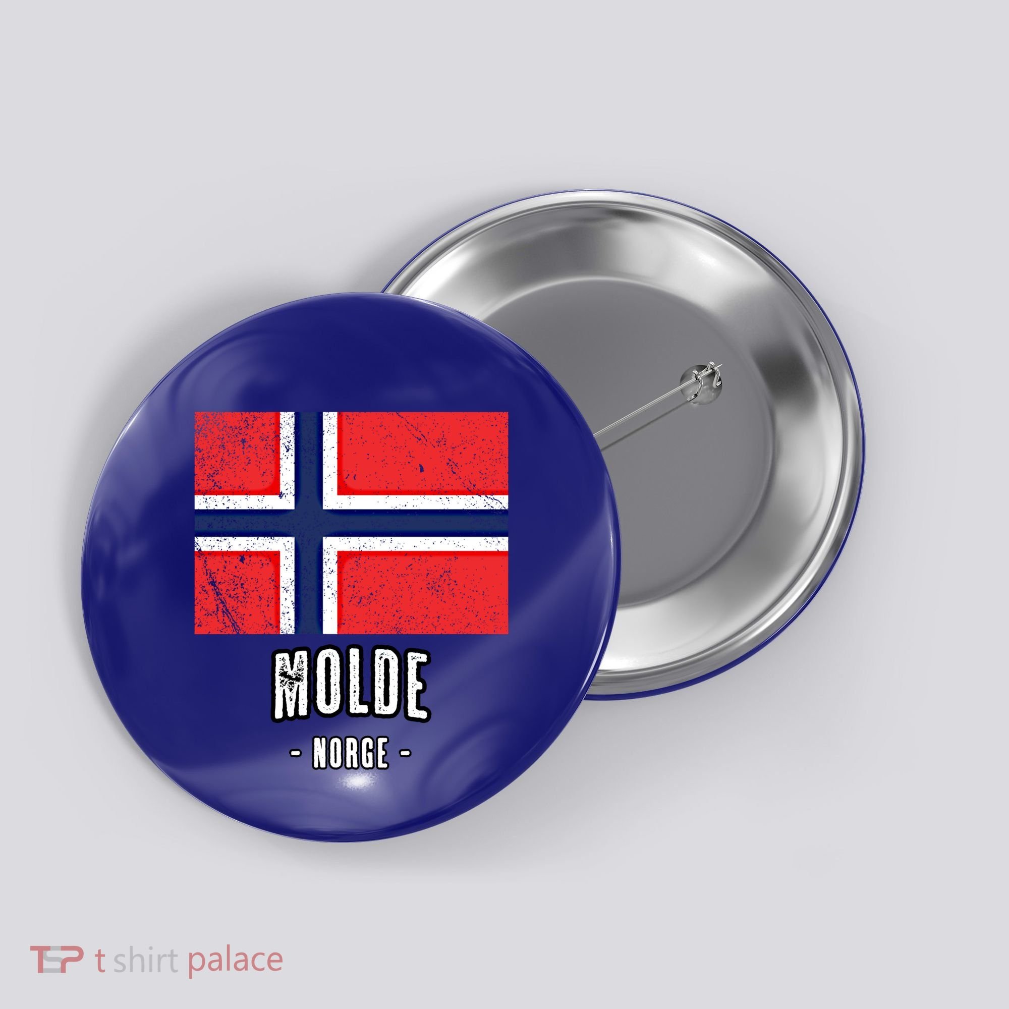 City Of Molde Gift Norway No Norwegian Flag Merch Gift Graphic Gift Button