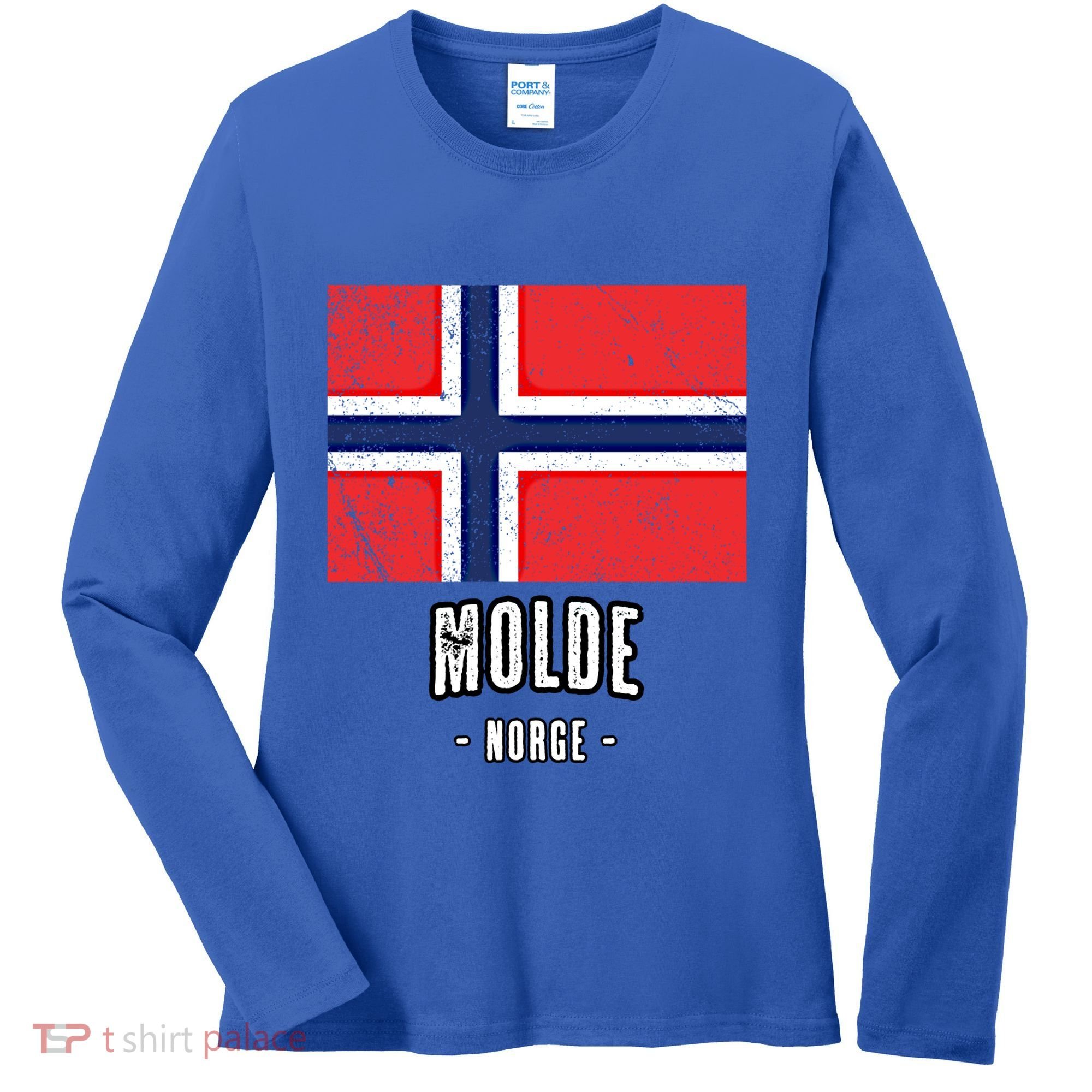 City Of Molde Gift Norway No Norwegian Flag Merch Gift Graphic Gift Women's Long Sleeve Shirt
