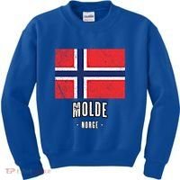 City Of Molde Gift Norway No Norwegian Flag Merch Gift Graphic Gift Kids Sweatshirt thumb 0