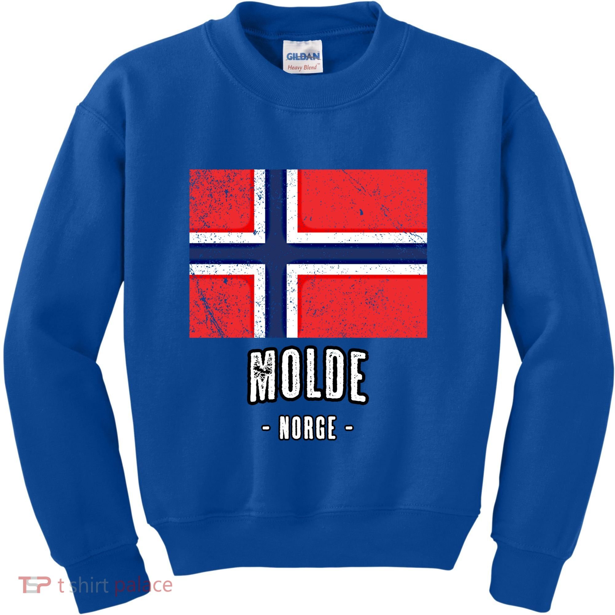 City Of Molde Gift Norway No Norwegian Flag Merch Gift Graphic Gift Kids Sweatshirt