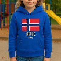 City Of Molde Gift Norway No Norwegian Flag Merch Gift Graphic Gift Kids Hoodie thumb 3