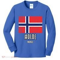 City Of Molde Gift Norway No Norwegian Flag Merch Gift Graphic Gift Kids Long Sleeve Shirt thumb 0