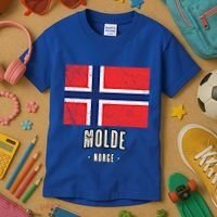 City Of Molde Gift Norway No Norwegian Flag Merch Gift Graphic Gift Kids T-Shirt thumb 3