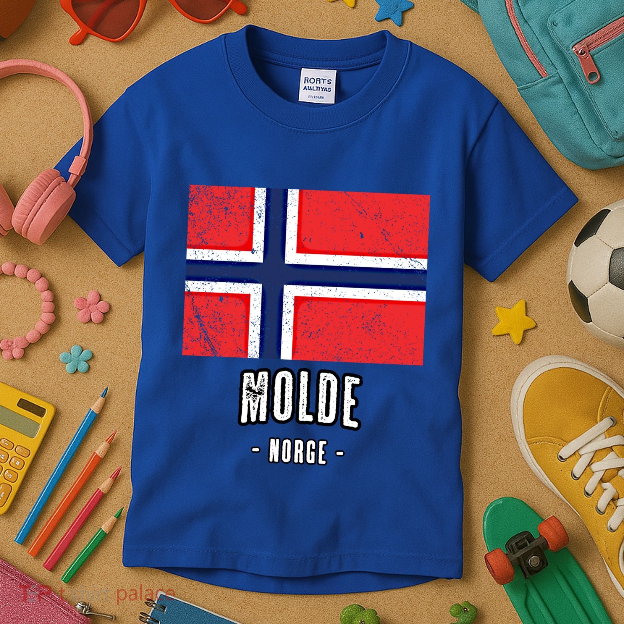 City Of Molde Gift Norway No Norwegian Flag Merch Gift Graphic Gift Kids T-Shirt