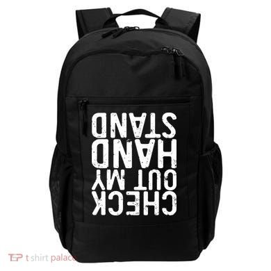 Check Out My Handstand Funny Gymnastics Backpack