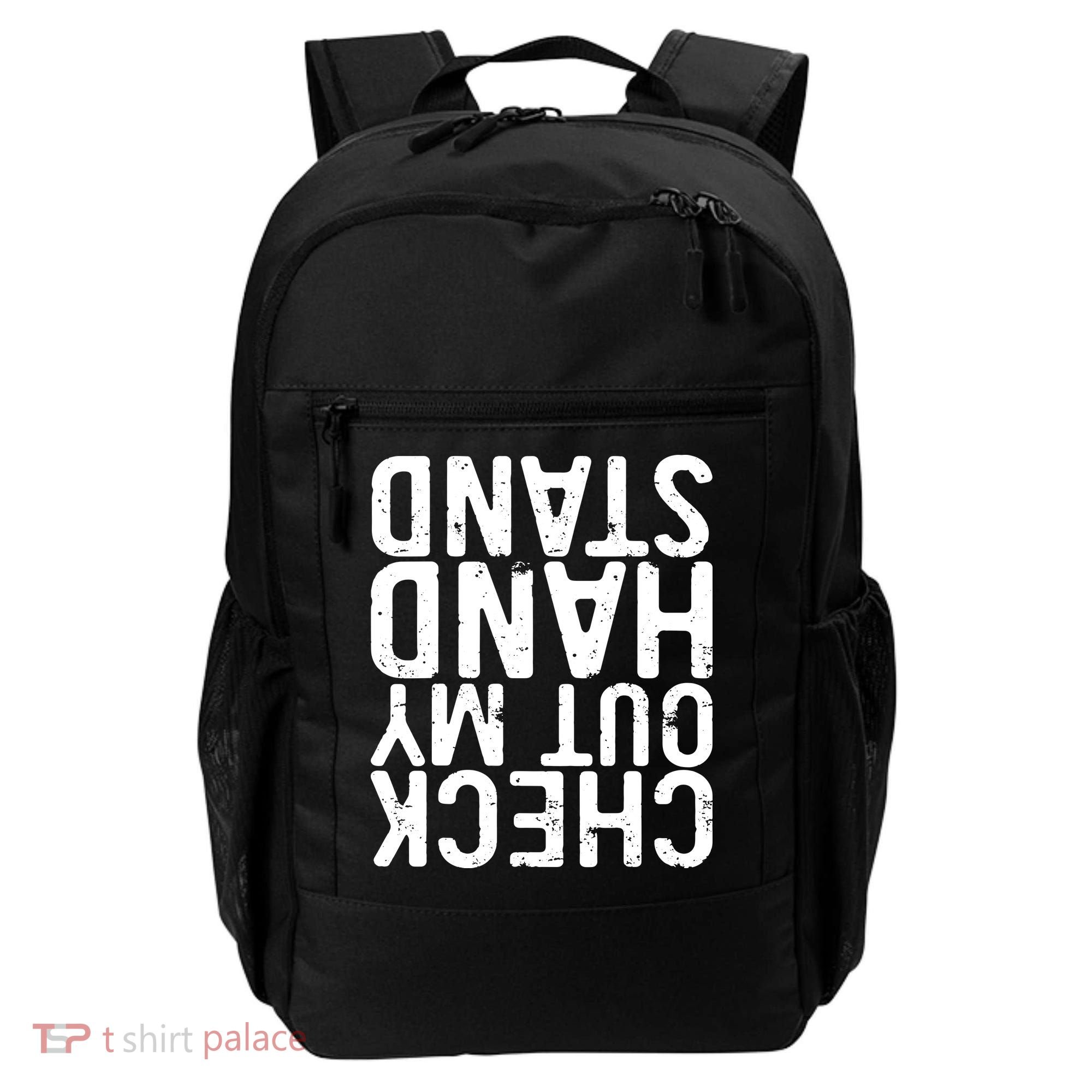 Check Out My Handstand Funny Gymnastics Backpack