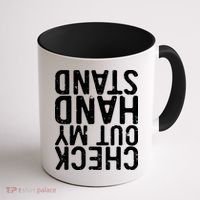 Check Out My Handstand Funny Gymnastics Coffee Mug thumb 1