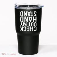 Check Out My Handstand Funny Gymnastics Tumbler thumb 0