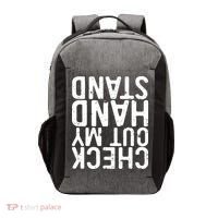 Check Out My Handstand Funny Gymnastics Vector Backpack thumb 0