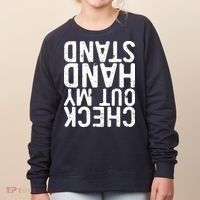 Check Out My Handstand Funny Gymnastics Women's Sweatshirt thumb 0