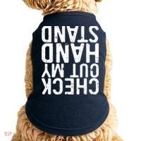 Check Out My Handstand Funny Gymnastics Doggie Tank thumb 0