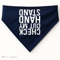 Check Out My Handstand Funny Gymnastics USA-Made Doggie Bandana thumb 0