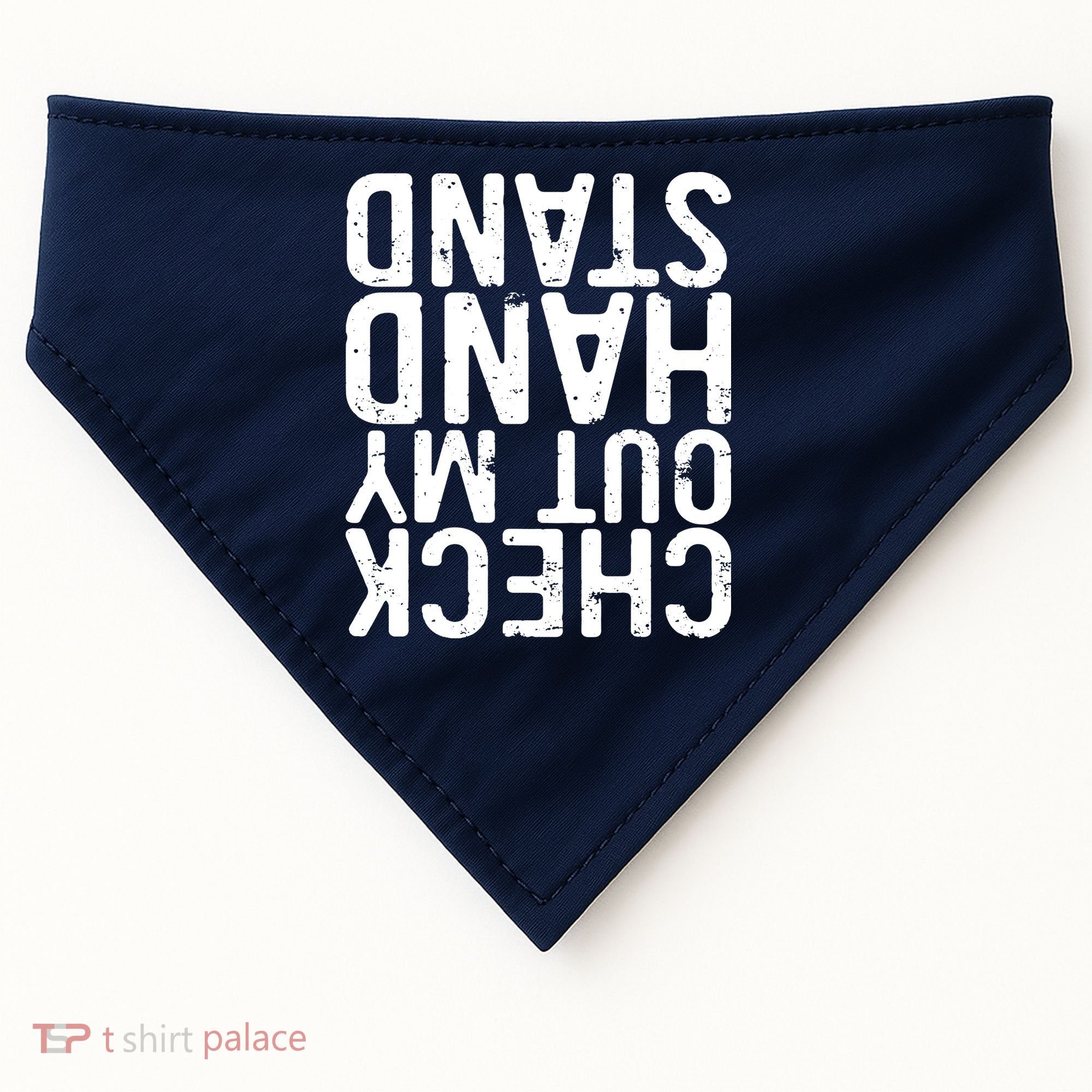 Check Out My Handstand Funny Gymnastics USA-Made Doggie Bandana