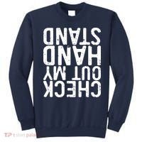Check Out My Handstand Funny Gymnastics Sweatshirt thumb 0