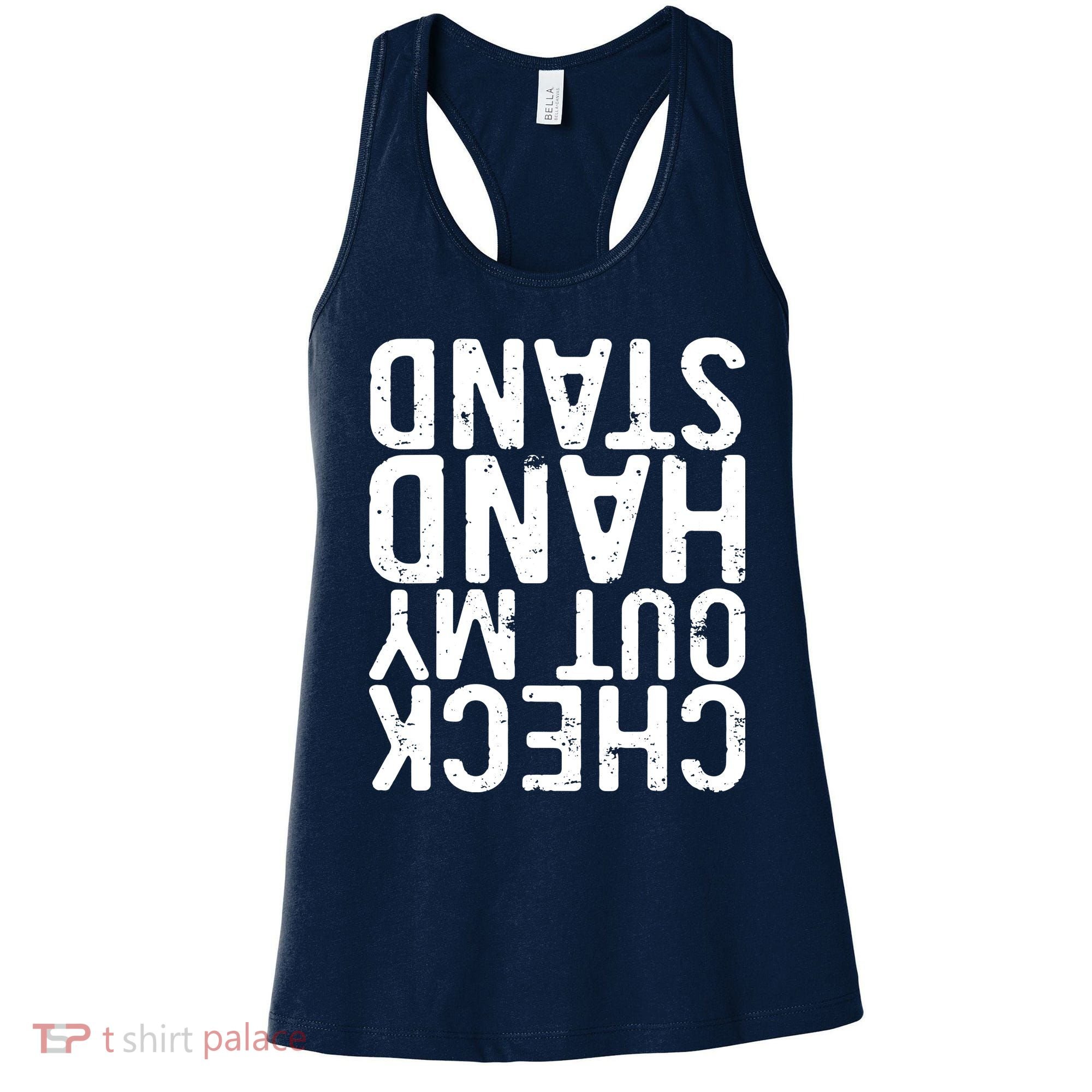 Check Out My Handstand Funny Gymnastics Women's Tank Top