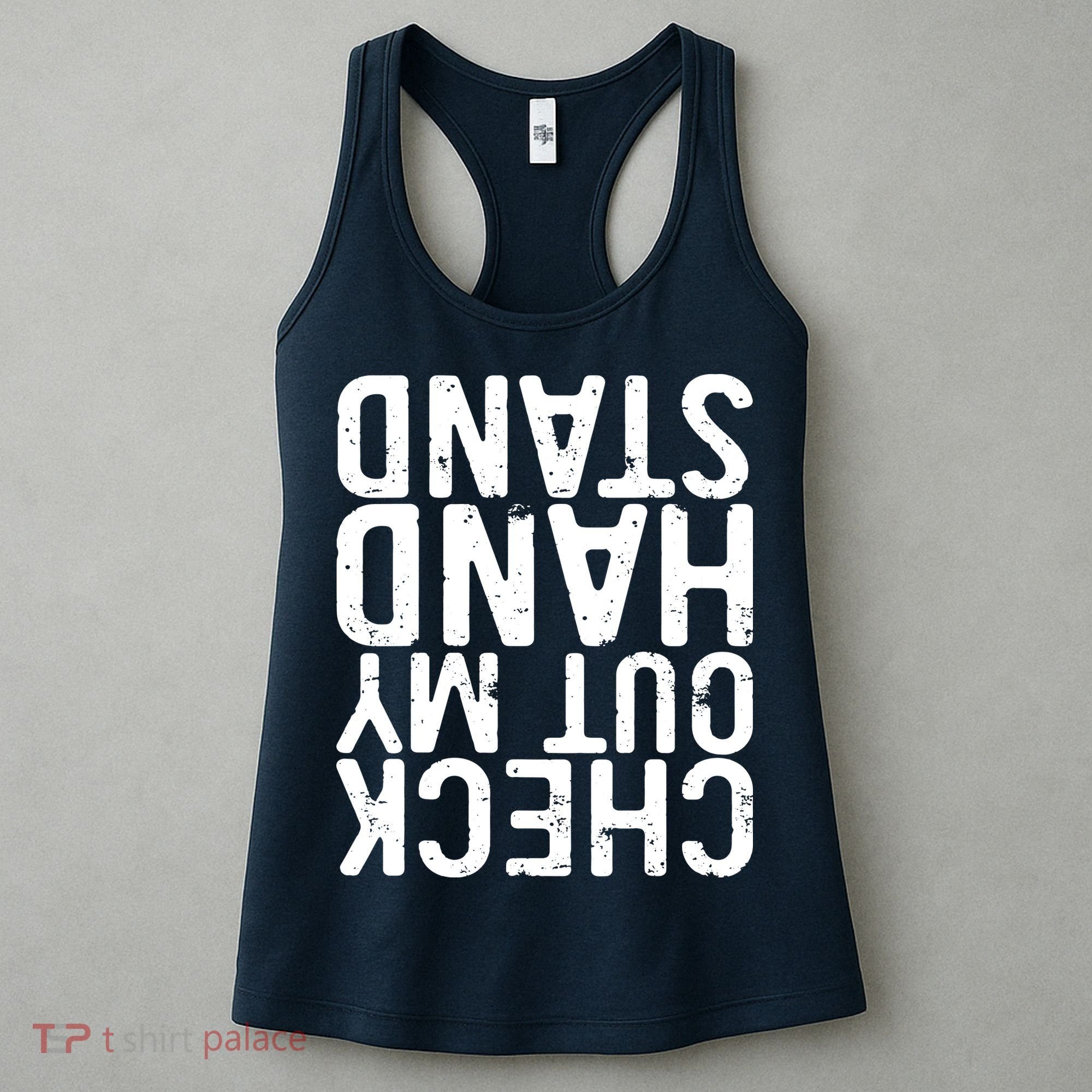 Check Out My Handstand Funny Gymnastics Women's Tank Top