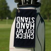 Check Out My Handstand Funny Gymnastics Golf Towel thumb 2