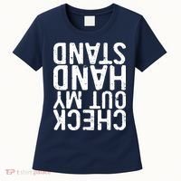 Check Out My Handstand Funny Gymnastics Women's T-Shirt thumb 0