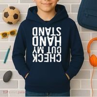 Check Out My Handstand Funny Gymnastics Kids Hoodie thumb 2