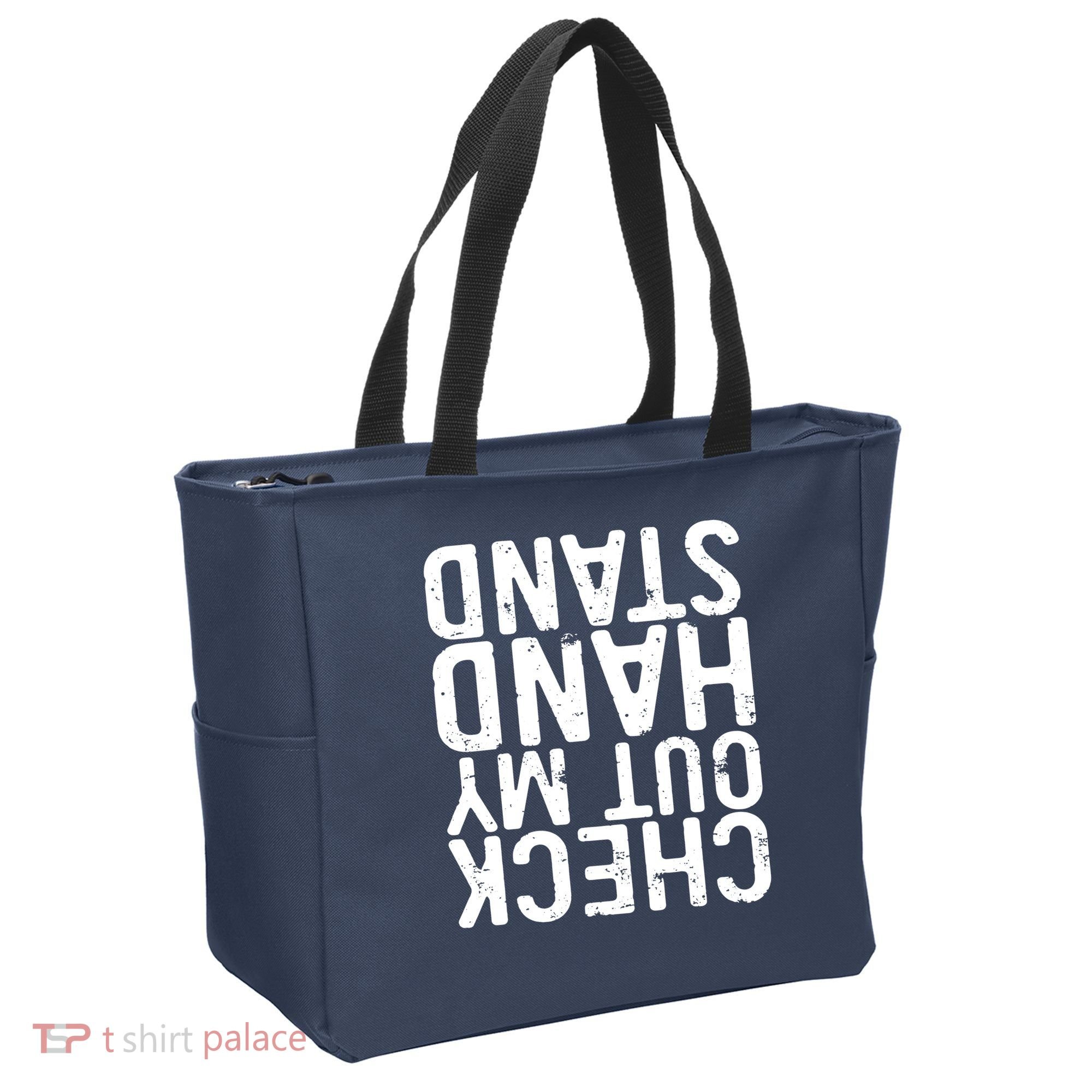 Check Out My Handstand Funny Gymnastics Tote Bag