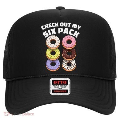 Check Out My Six Pack Funny Donut Design Hat