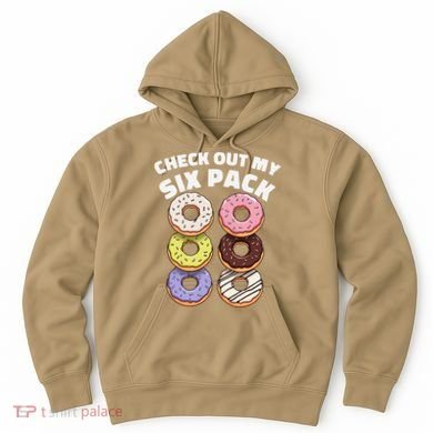 Check Out My Six Pack Funny Donut Design Hoodie