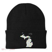Counties Of Michigan Illustration Map Beanie thumb 0
