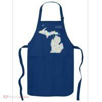 Counties Of Michigan Illustration Map Apron thumb 0