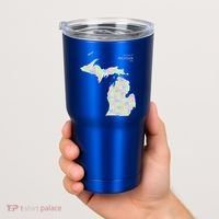 Counties Of Michigan Illustration Map Tumbler thumb 2
