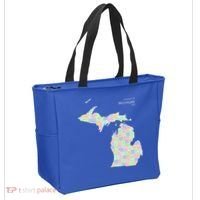 Counties Of Michigan Illustration Map Tote Bag thumb 2