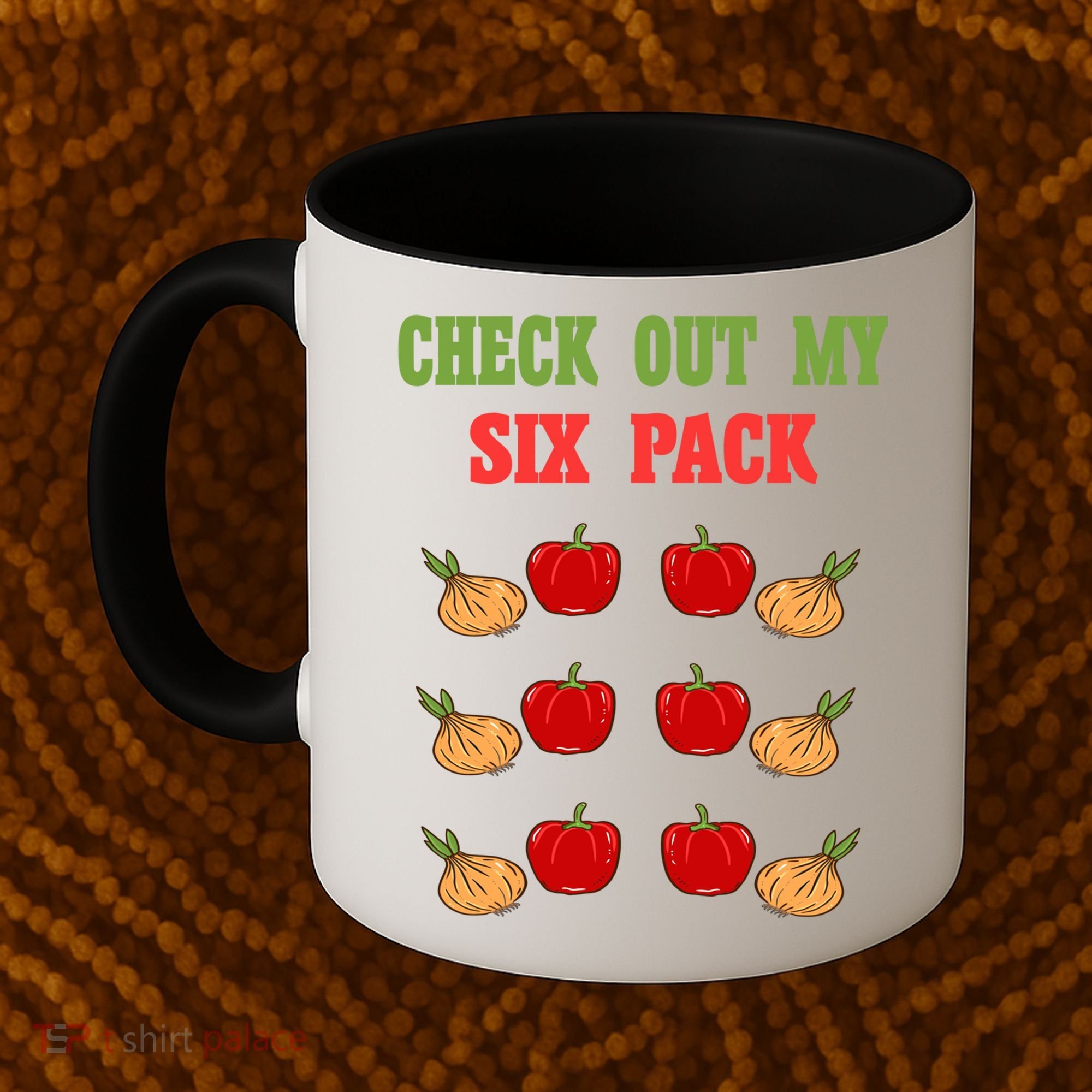 Check Out My Six 6 Pack Onion Paprika Weightlift Gift Coffee Mug