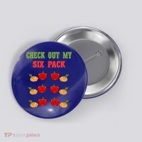 Check Out My Six 6 Pack Onion Paprika Weightlift Gift Button thumb 0