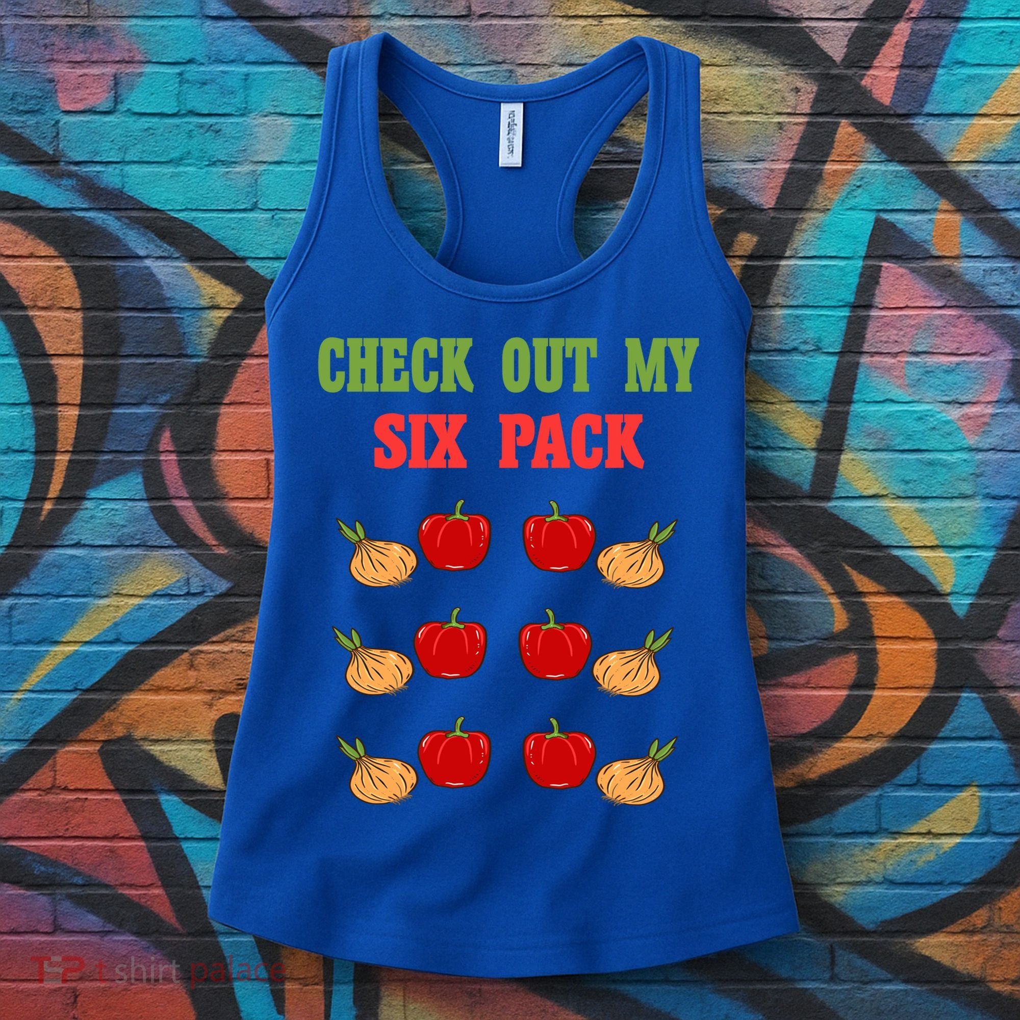 Check Out My Six 6 Pack Onion Paprika Weightlift Gift Women's Tank Top