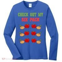 Check Out My Six 6 Pack Onion Paprika Weightlift Gift Women's Long Sleeve Shirt thumb 0