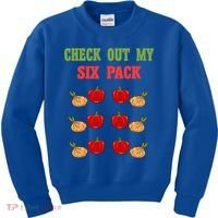 Check Out My Six 6 Pack Onion Paprika Weightlift Gift Kids Sweatshirt thumb 0