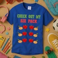 Check Out My Six 6 Pack Onion Paprika Weightlift Gift Kids T-Shirt thumb 3