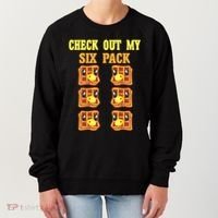 Check Out My Six 6 Pack Waffle Weightlifting 'S 'S Cool Gift Women's Sweatshirt thumb 0
