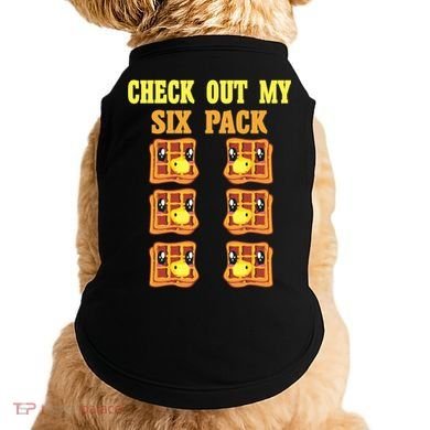 Check Out My Six 6 Pack Waffle Weightlifting 'S 'S Cool Gift Doggie Tank