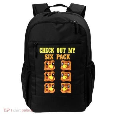 Check Out My Six 6 Pack Waffle Weightlifting 'S 'S Cool Gift Backpack