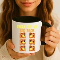 Check Out My Six 6 Pack Waffle Weightlifting 'S 'S Cool Gift Coffee Mug thumb 3