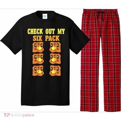 Check Out My Six 6 Pack Waffle Weightlifting 'S 'S Cool Gift Pajama Set