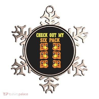 Check Out My Six 6 Pack Waffle Weightlifting 'S 'S Cool Gift Ornament