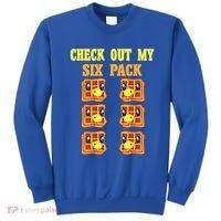 Check Out My Six 6 Pack Waffle Weightlifting 'S 'S Cool Gift Sweatshirt thumb 0