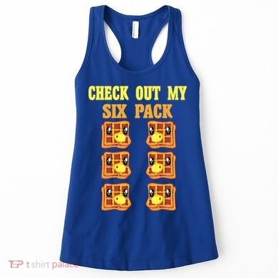 Check Out My Six 6 Pack Waffle Weightlifting 'S 'S Cool Gift Women's Tank Top