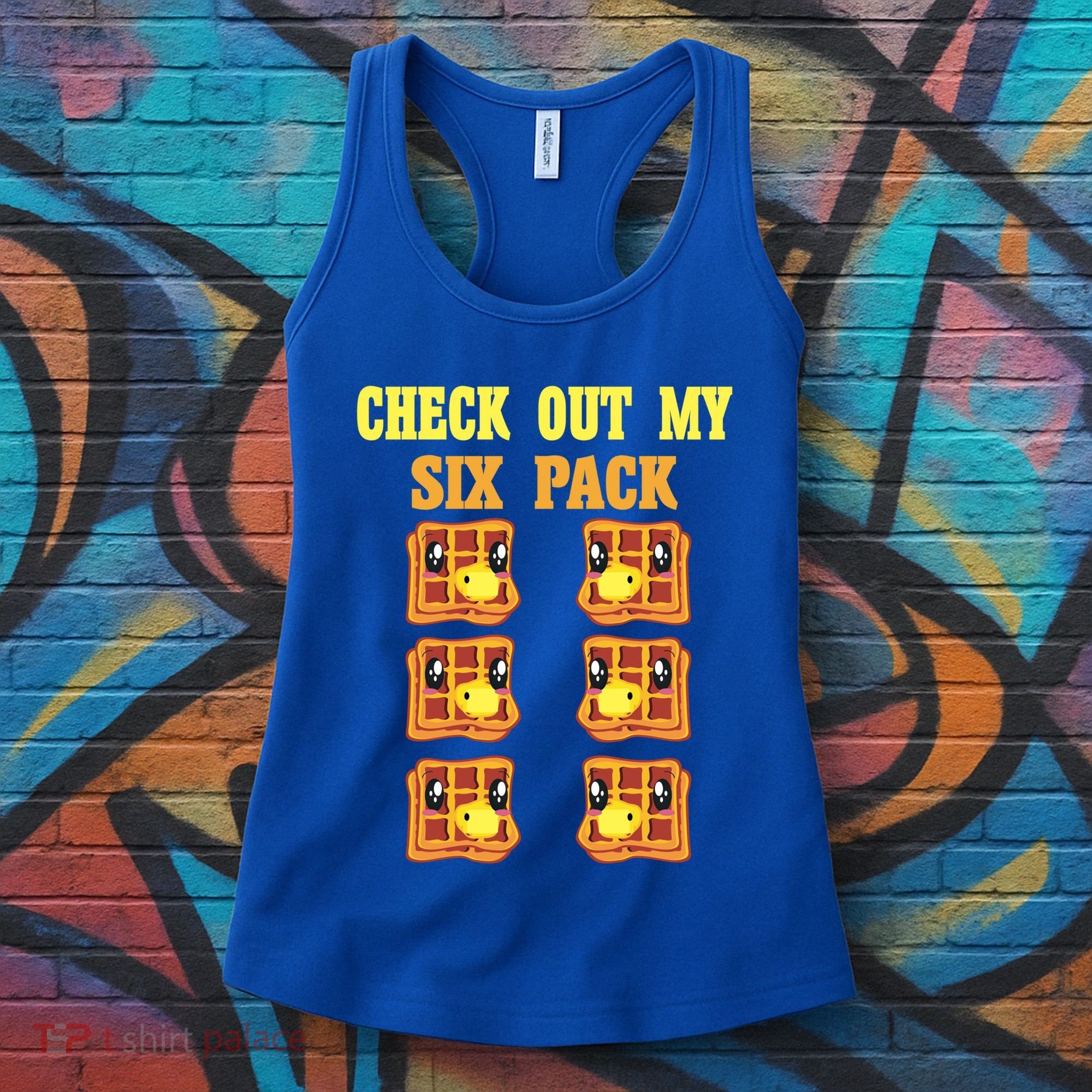 Check Out My Six 6 Pack Waffle Weightlifting 'S 'S Cool Gift Women's Tank Top